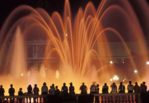 Evening Fountain Display in Las Vegas