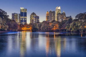 Midtown skyline from Piedmont Park